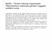 Tavola rotonda su autismo - ANGSA Umbria su Rassegna stampa Comune di Spello 2012